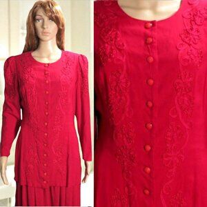 Fancy Red Beaded Dress